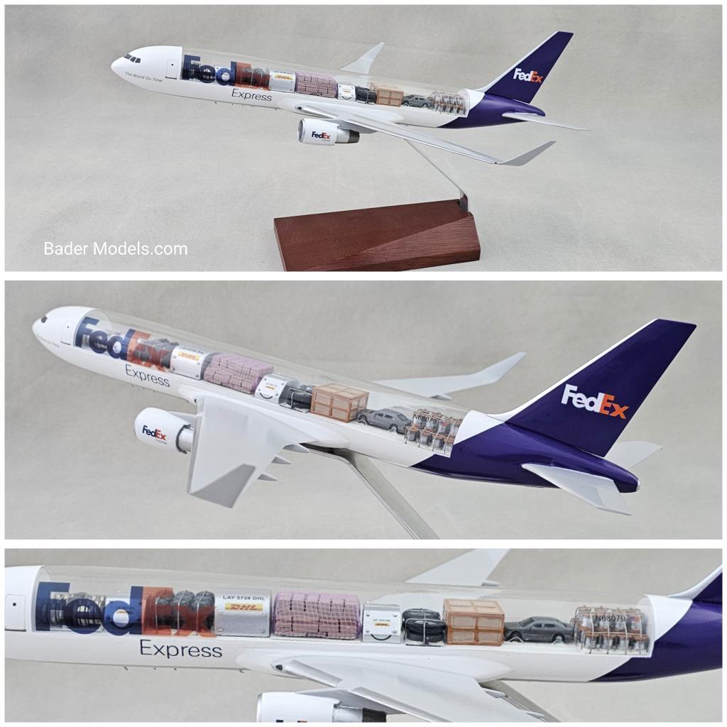CLEARANCE - FedEx - B767-300F - (1:144) - 180° Clear Top
